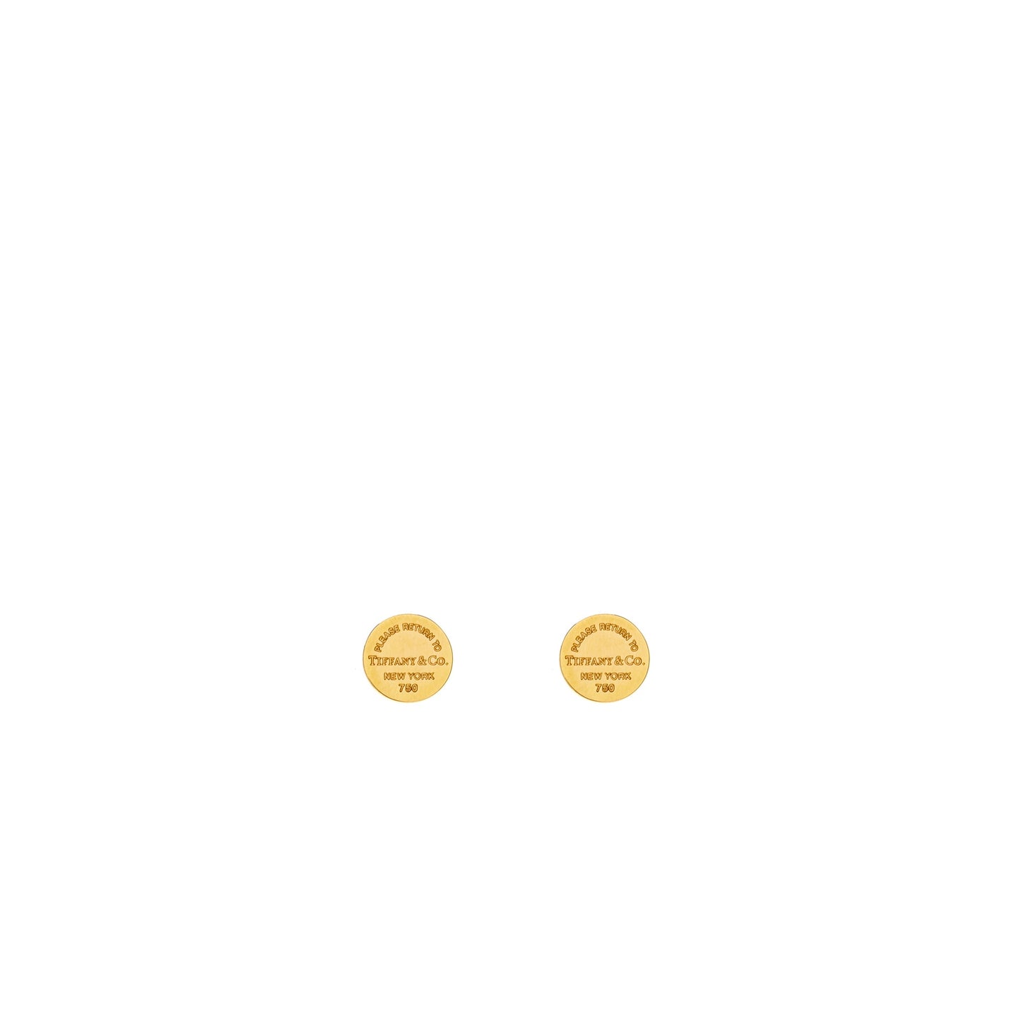 Tiffany Round Earrings 18K Rose Gold