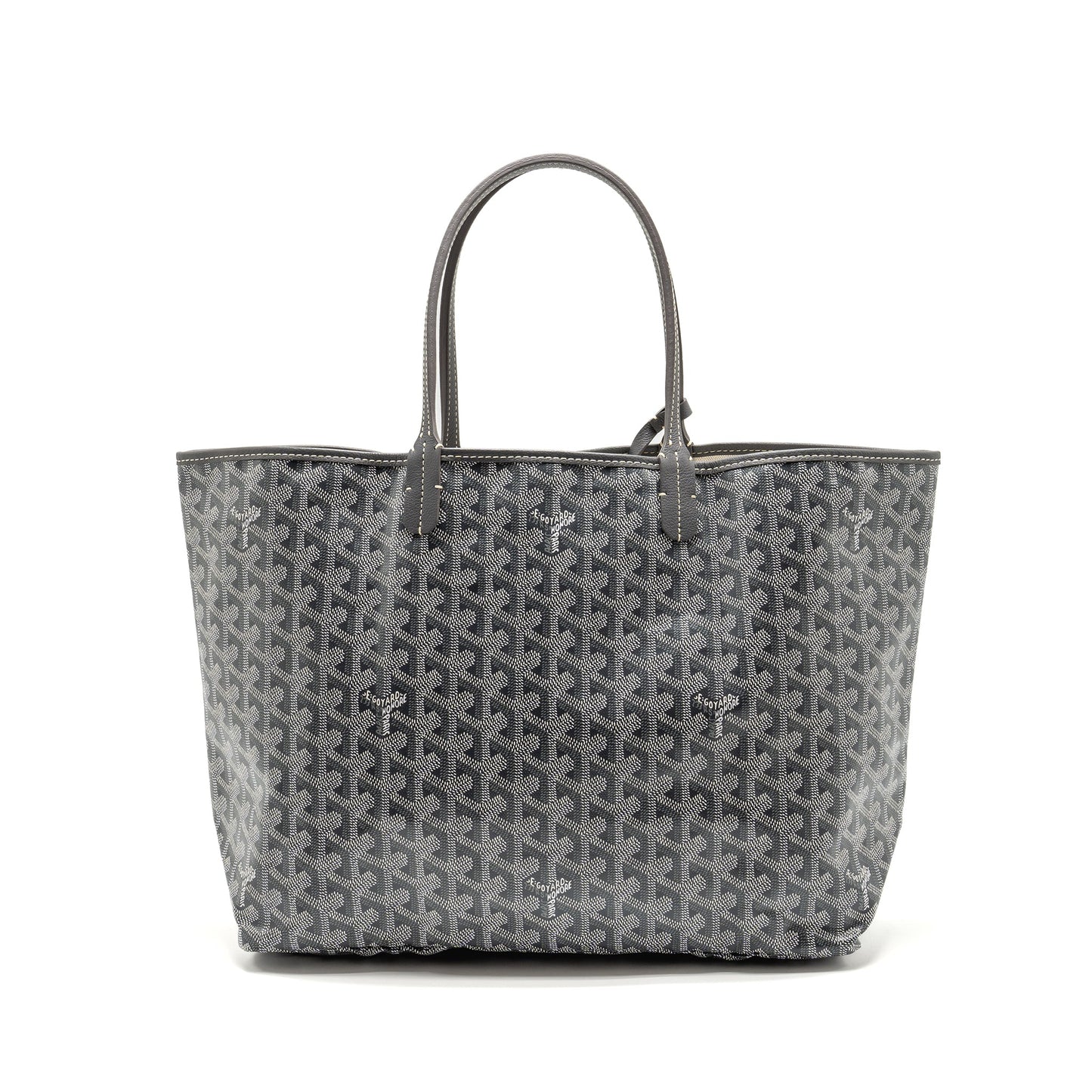 Goyard Saint Louis PM tote goyardine canvas / calfskin grey
