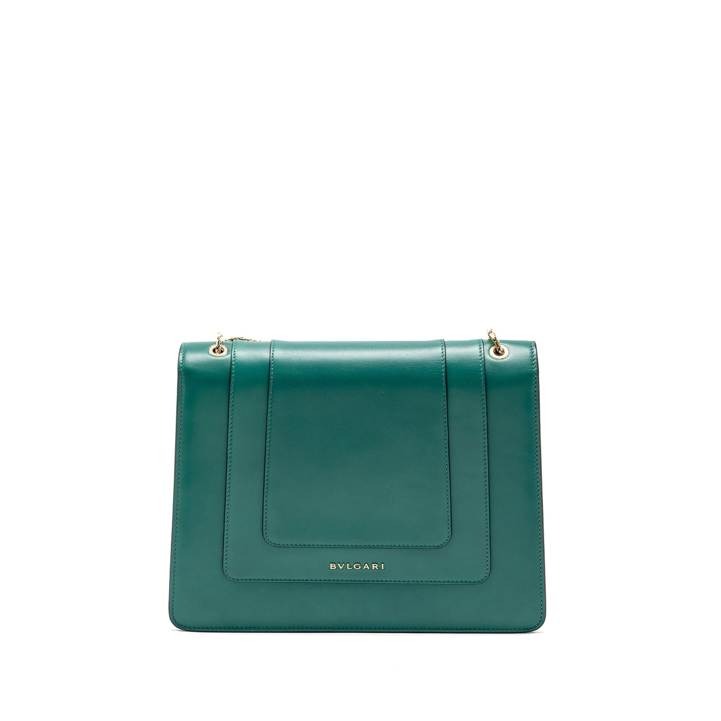 BVLGARI Serpenti Forever Shoulder Bag Calfskin Green LGHW