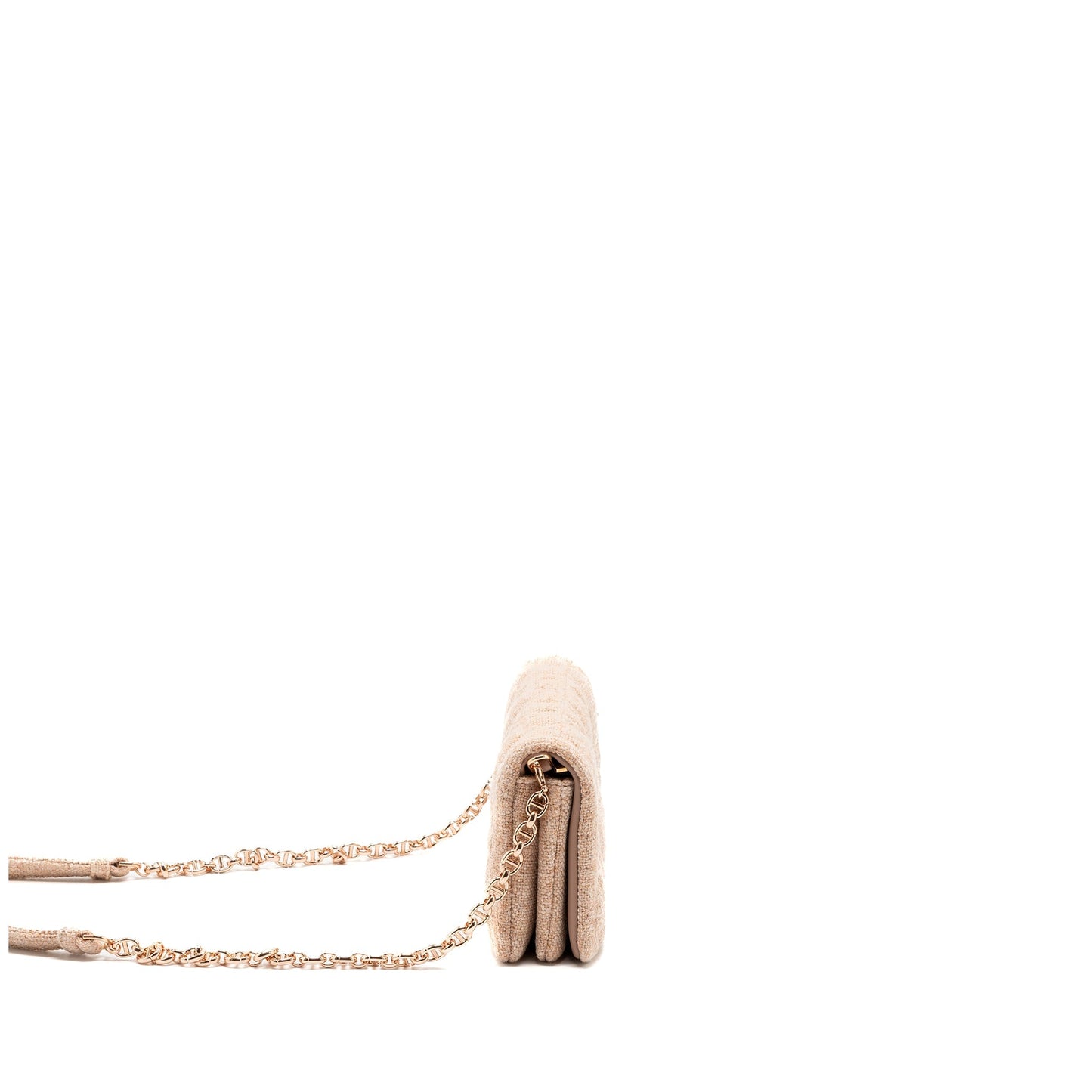 Luxury Dior Caro Pouch Canvas Light Pink with pink hardware