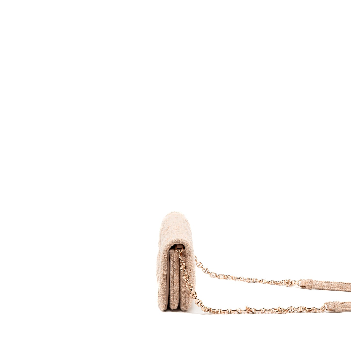 Luxury Dior Caro Pouch Canvas Light Pink with pink hardware