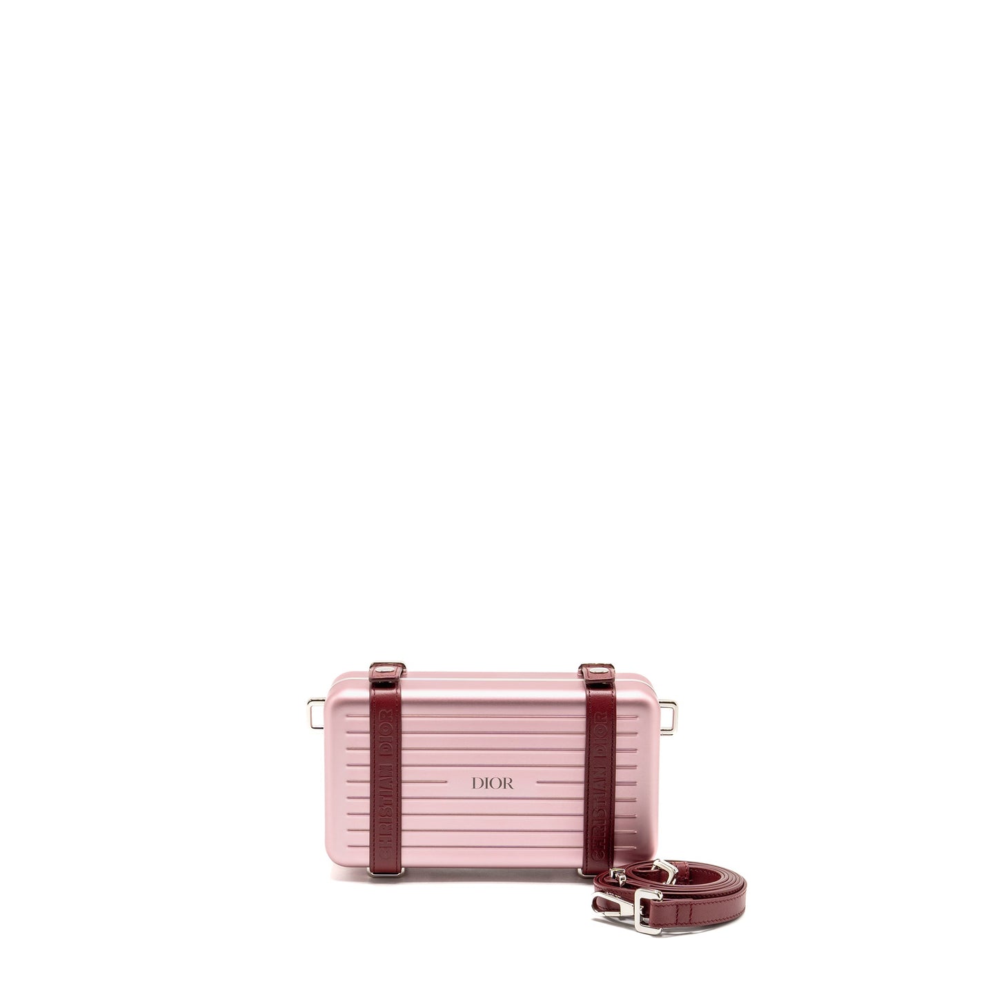 Dior Dior x Rimowa Shoulder Bag Aluminium/ calfskin Pink/ Red SHW