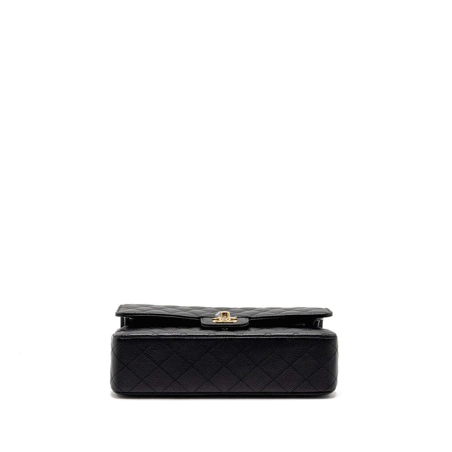 Chanel Medium Classic Double Flap Bag Caviar Black GHW(microchip)