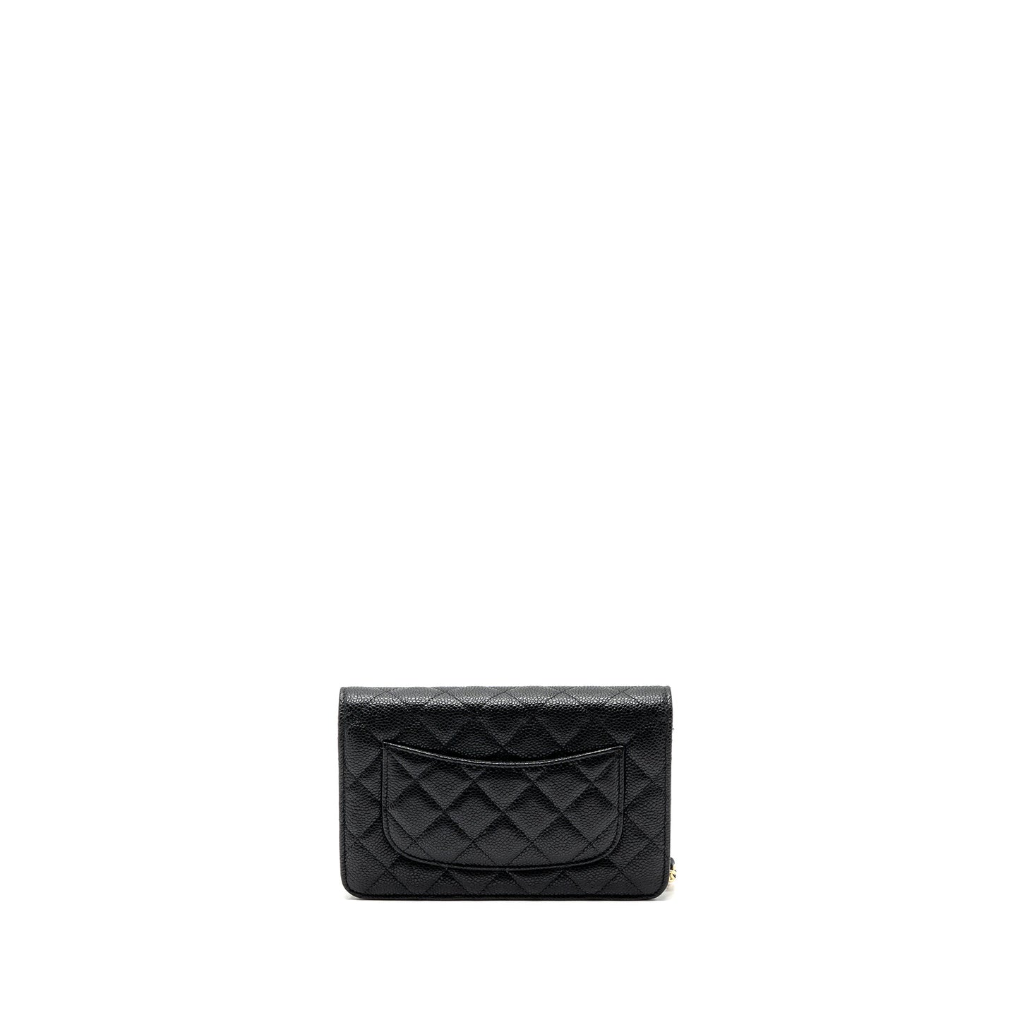 Chanel classic wallet on chain caviar black GHW