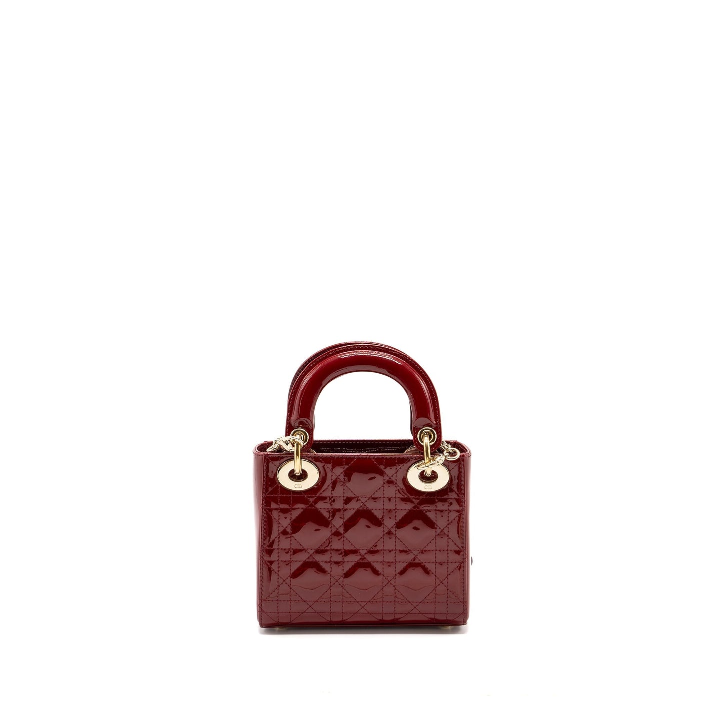 Luxury Dior Mini Lady Luxury Dior Patent Red LGHW