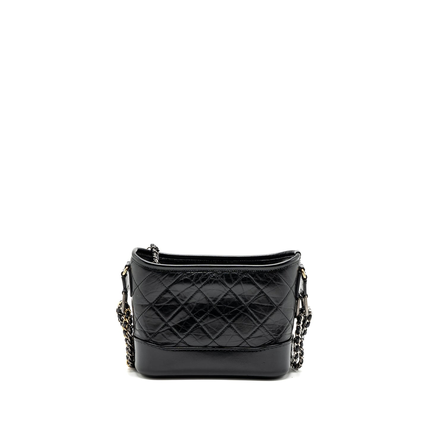 Chanel small Gabrielle hobo bag calfskin black Multicolour hardware