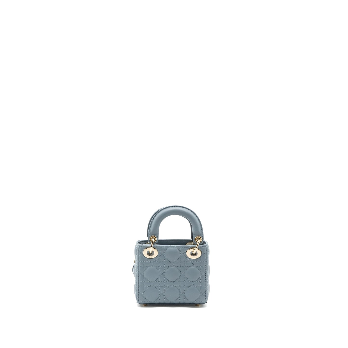Luxury Dior Micro Lady Luxury Dior bag cannage lambskin Cloud Blue LGHW