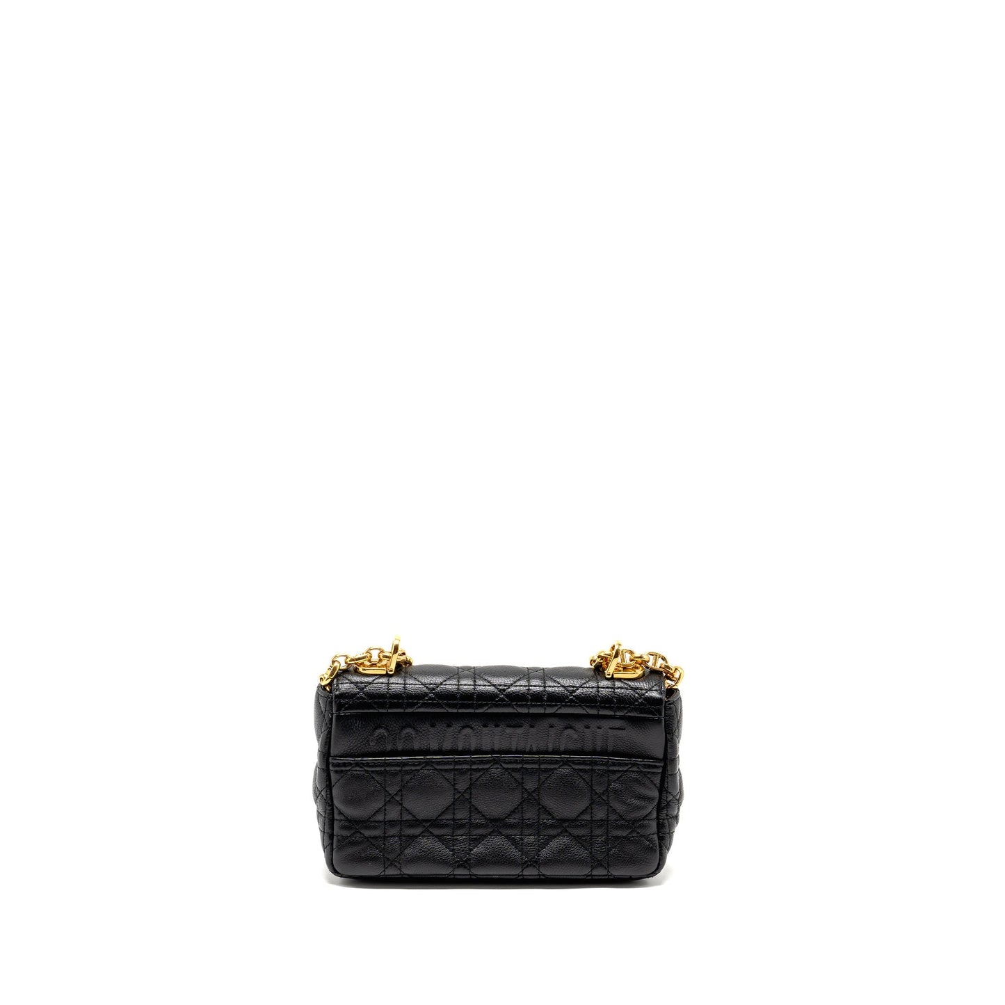 Luxury Dior Small Caro Bag Calfskin Black GHW