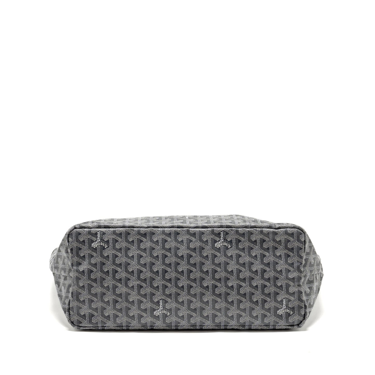 Goyard Saint Louis PM Tote Bag Goyardline Canvas Grey SHW
