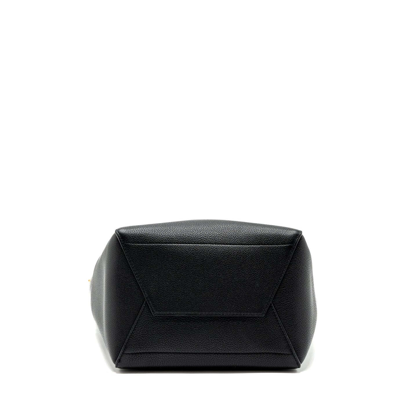 Celine Sangle Bucket Bag Grained Calfskin Black GHW