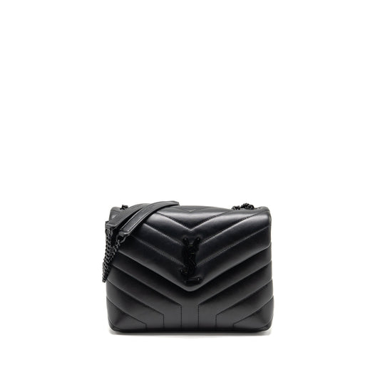 Saint Laurent/YSL Medium Loulou Shoulder Bag Calfskin So Black