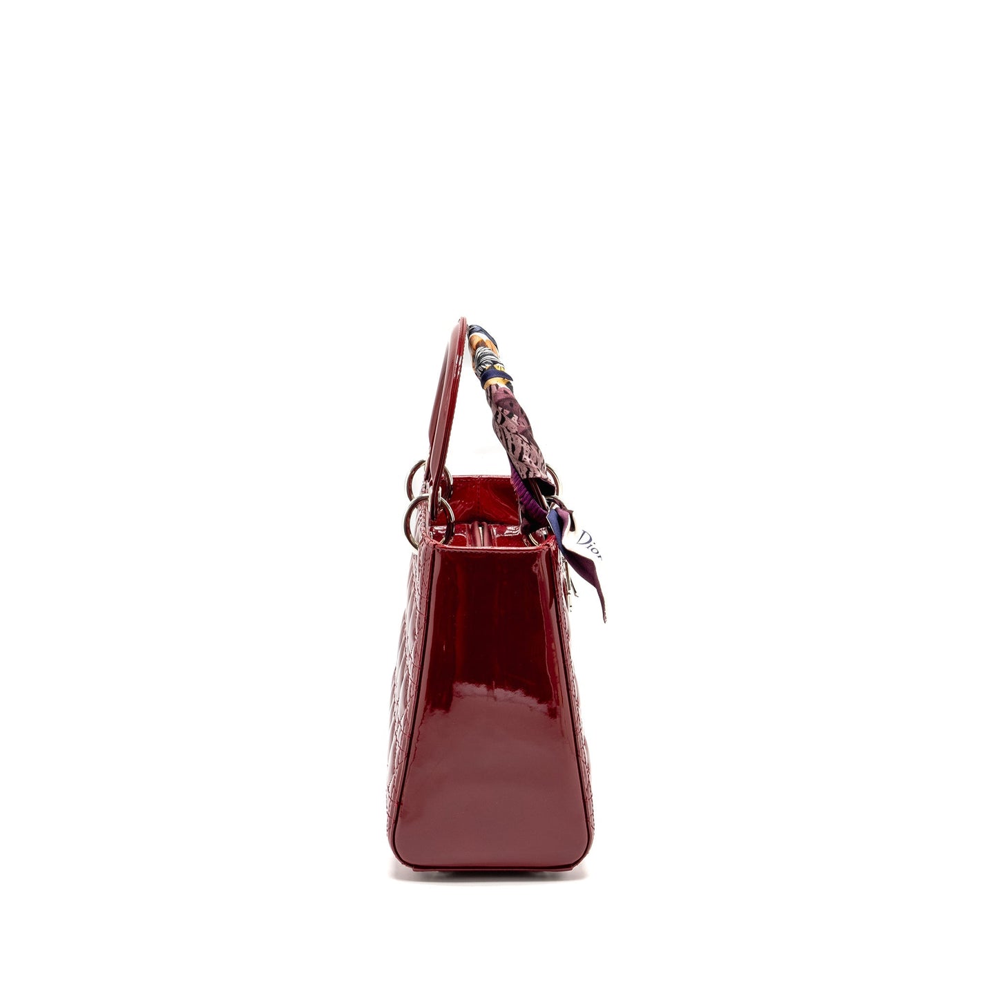 Luxury Dior Medium LadyLuxury Dior Patent Dark Red SHW
