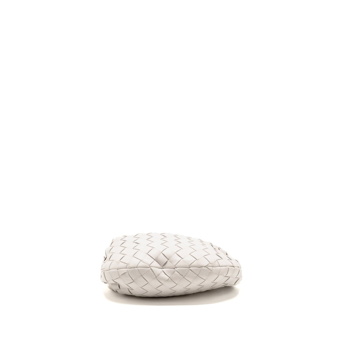 Bottega Veneta Mini Jodie Lambskin White GHW