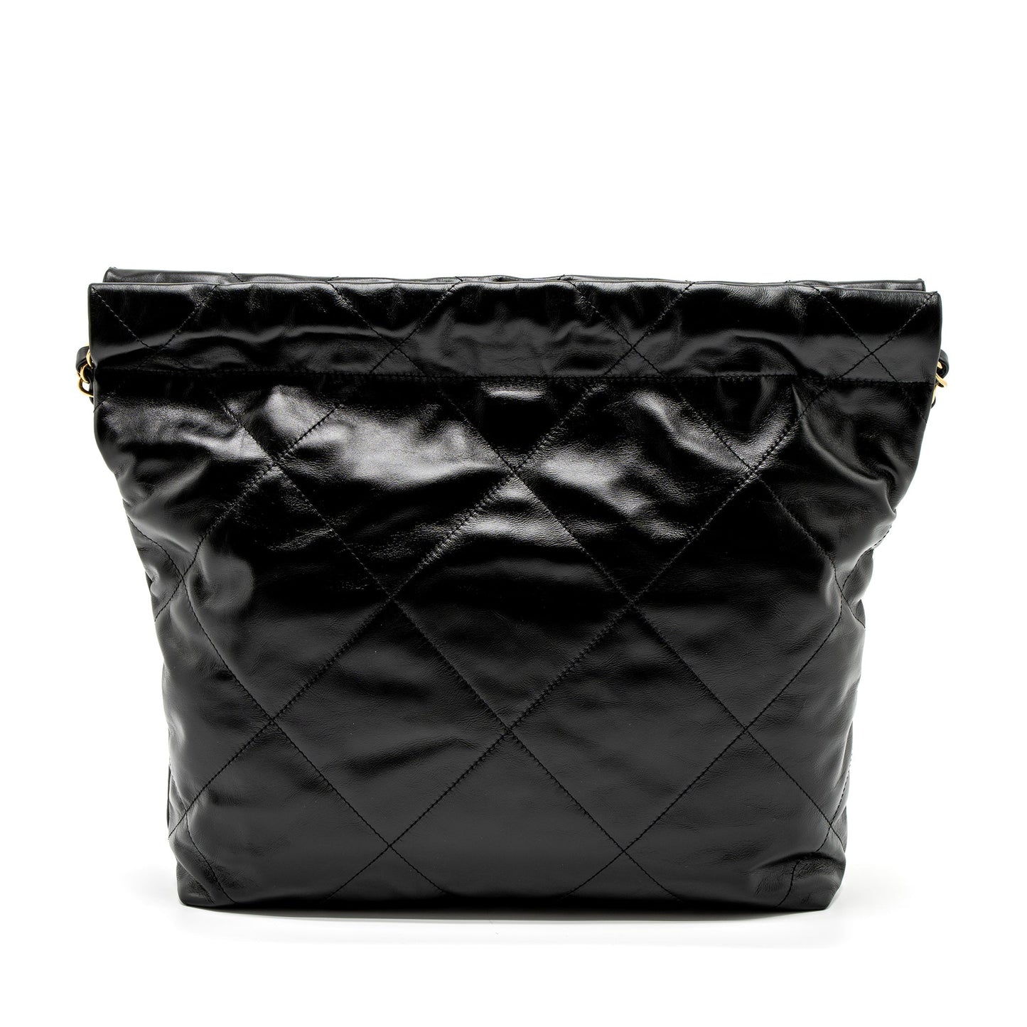Chanel Small 22 Bag Shiny Calfskin Black GHW (Microchip)