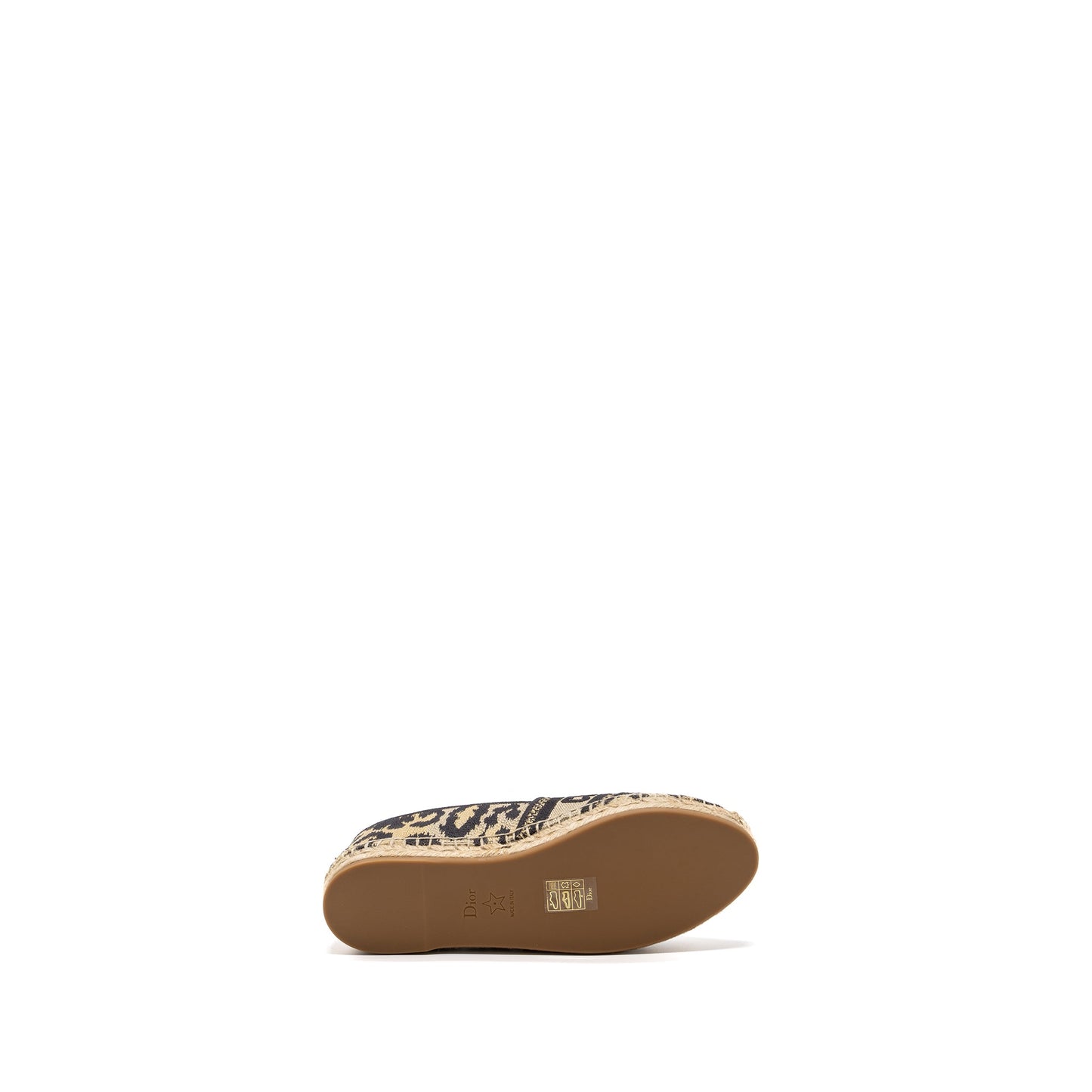 Dior size 36 Granville Espadrille brown / black