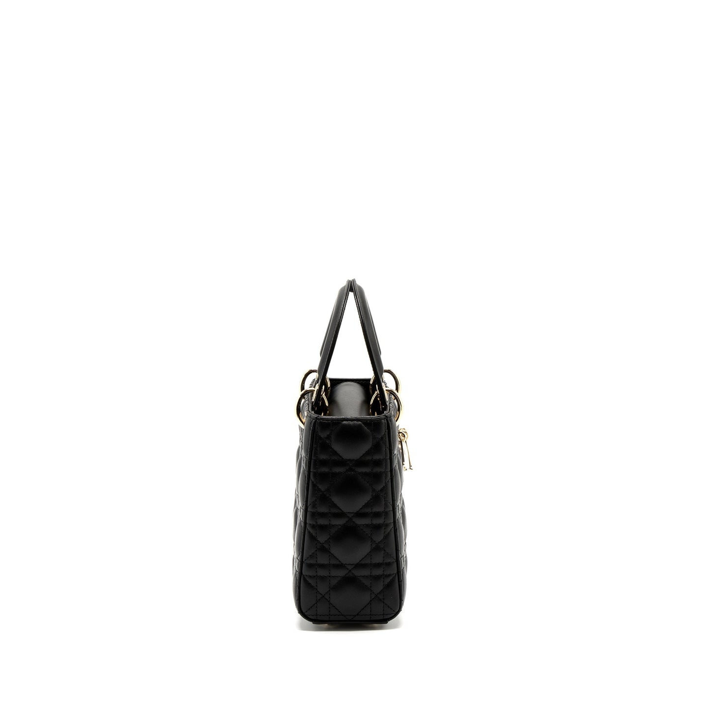 Luxury Dior Small Lady Luxury Dior Lambskin Black LGHW