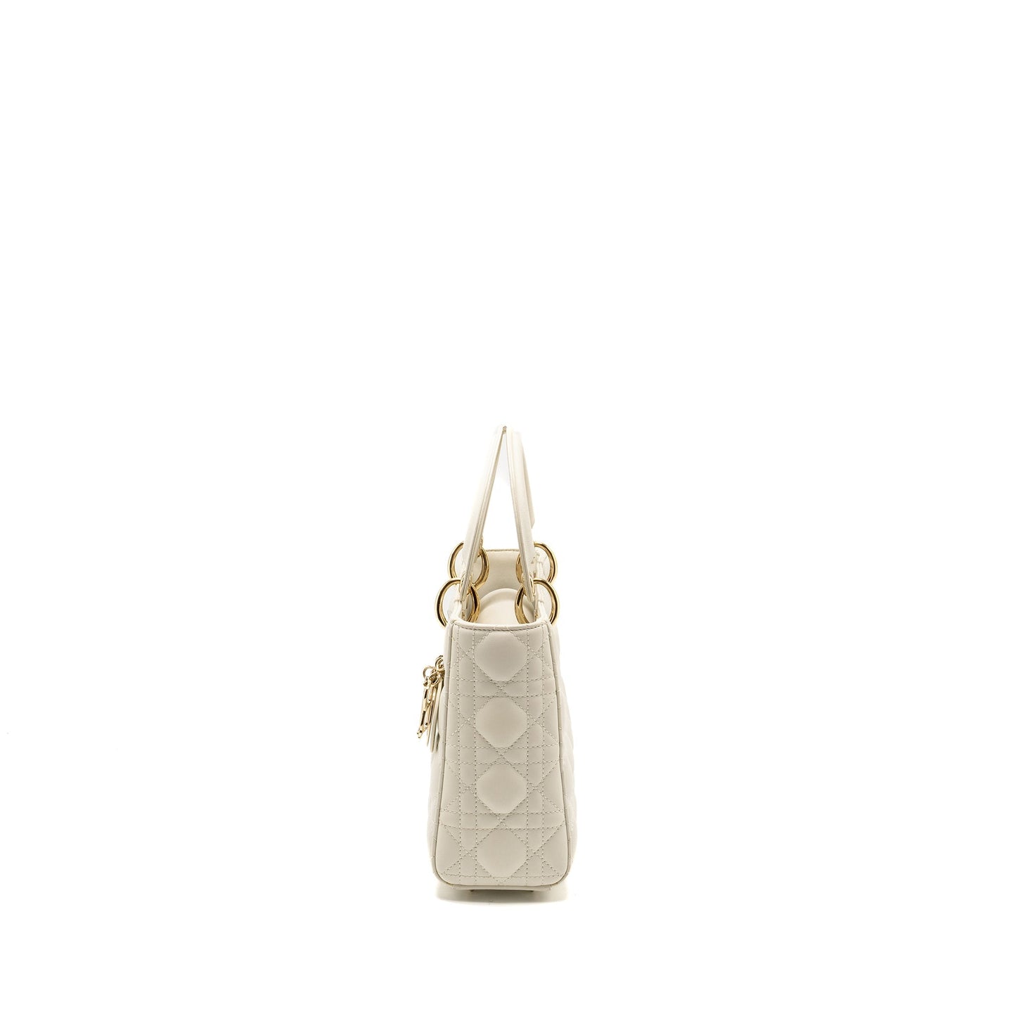 Luxury Dior Small My ABCLuxury Dior Lambskin White LGHW