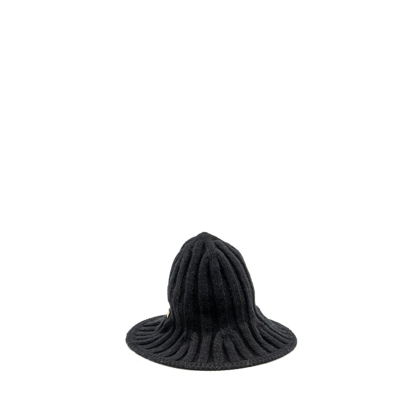Luxury Dior Letter Logo Wire-Brimmed Beanie Wool Black