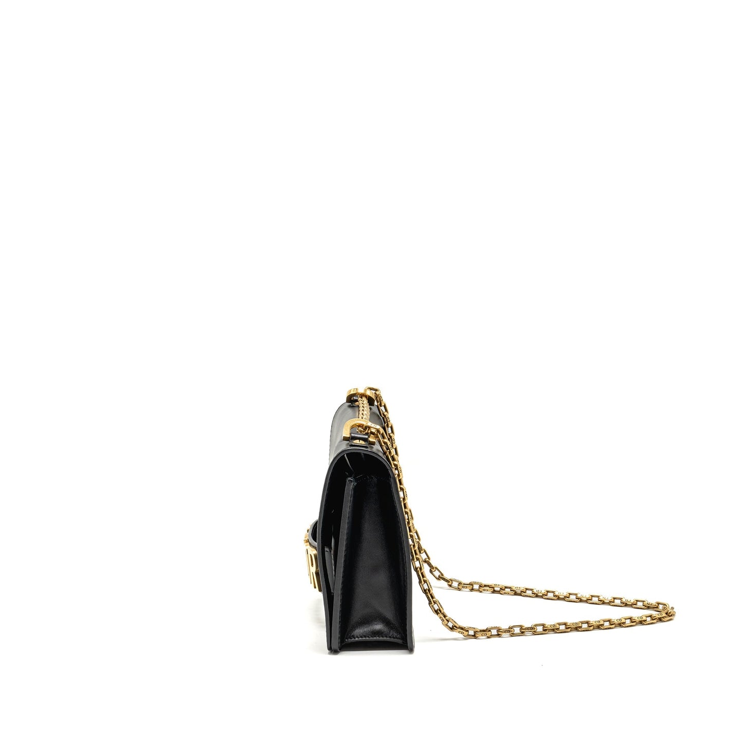 Luxury Dior J'ALuxury Dior Medium Flap Bag With Chain Leather Black GHW
