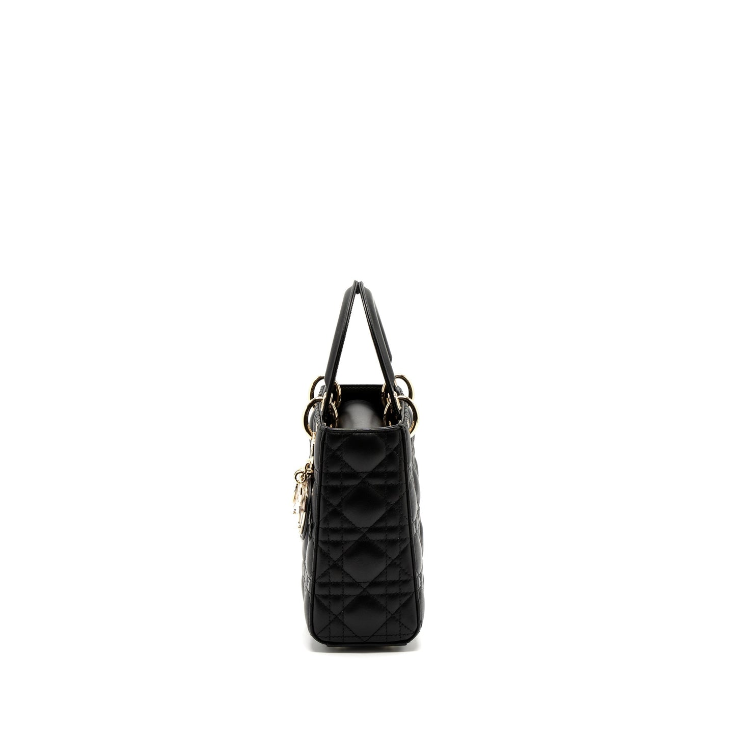 Luxury Dior Small Lady Luxury Dior Lambskin Black LGHW