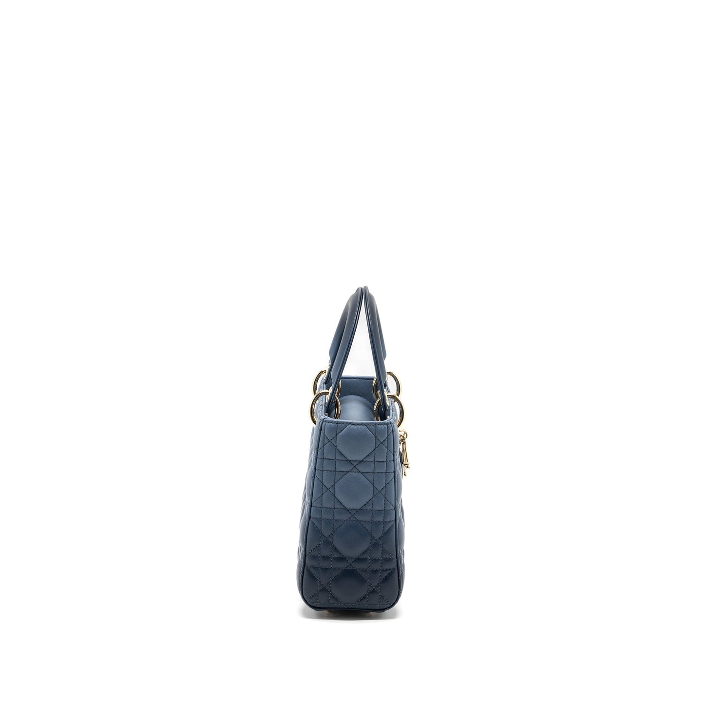 Luxury Dior My ABC Luxury Dior Small Lady Luxury Dior Cannage Lambskin Blue Gradient LGHW