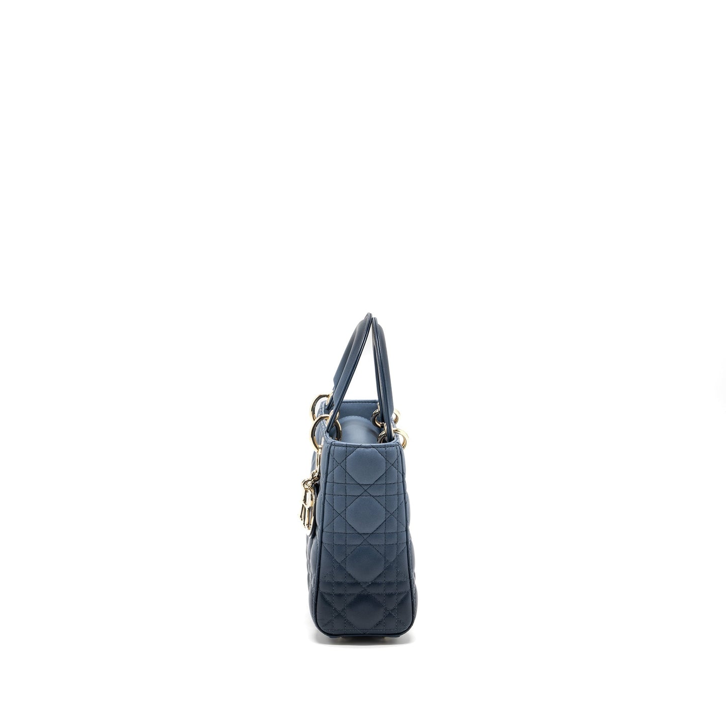 Luxury Dior My ABC Luxury Dior Small Lady Luxury Dior Cannage Lambskin Blue Gradient LGHW