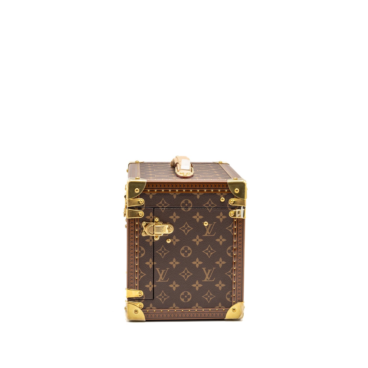Louis Vuitton Boite Jewellery trunk box monogram canvas / rose ballerine GHW