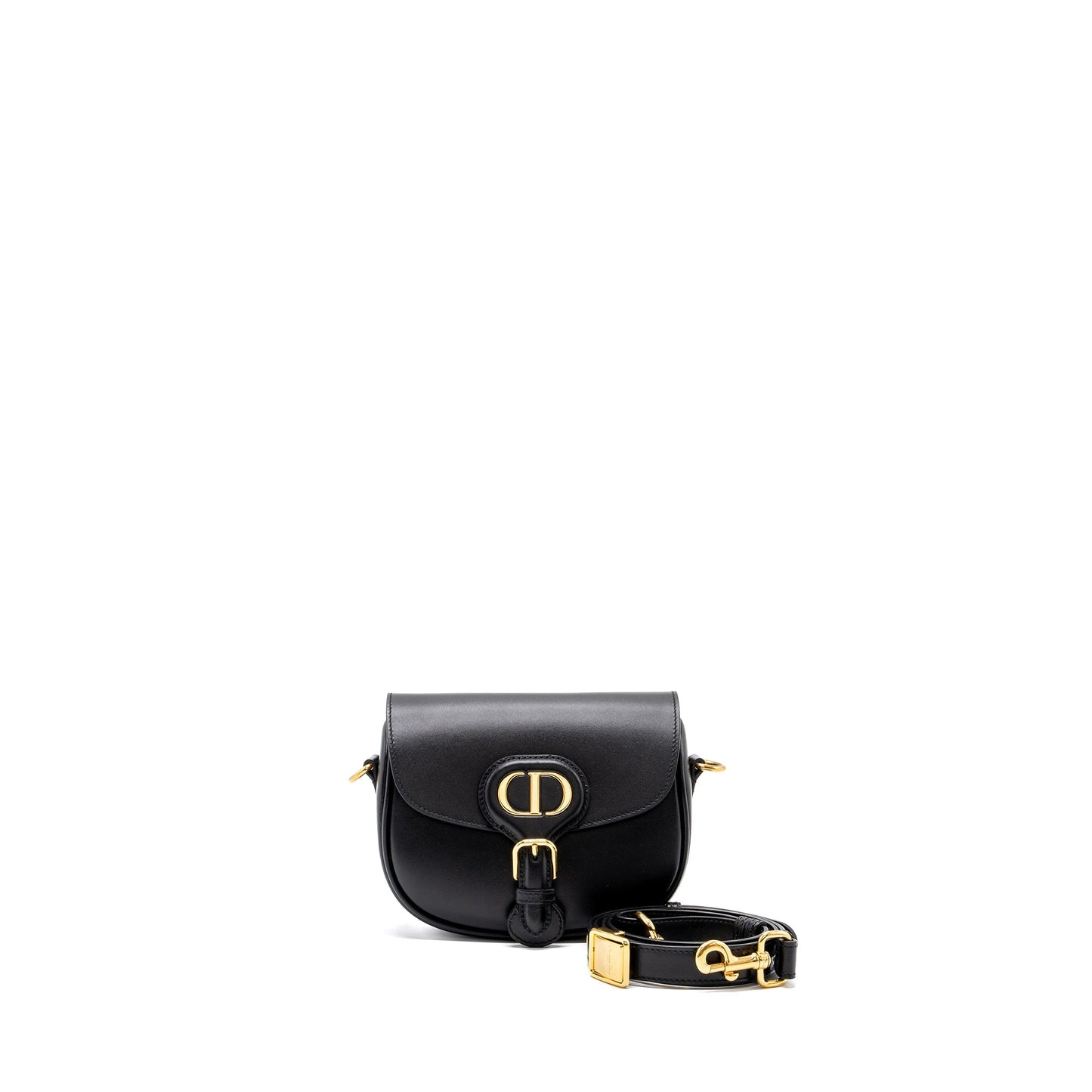 Luxury Dior Small Bobby Bag Box Calfskin Black GHW