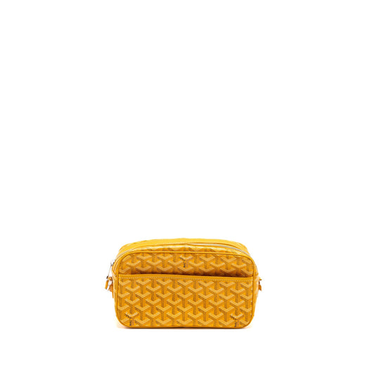 Goyard Cap Vert PM Crossbody Bag Goyardine Canvas Yellow SHW