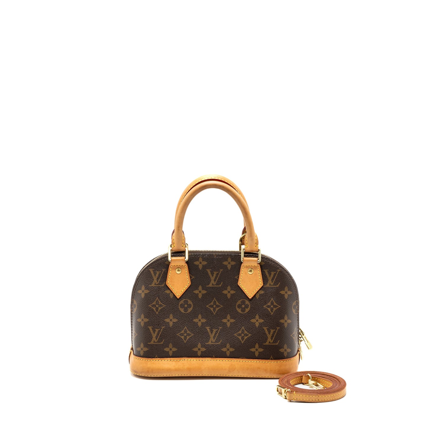 Louis Vuitton alma BB monogram canvas GHW