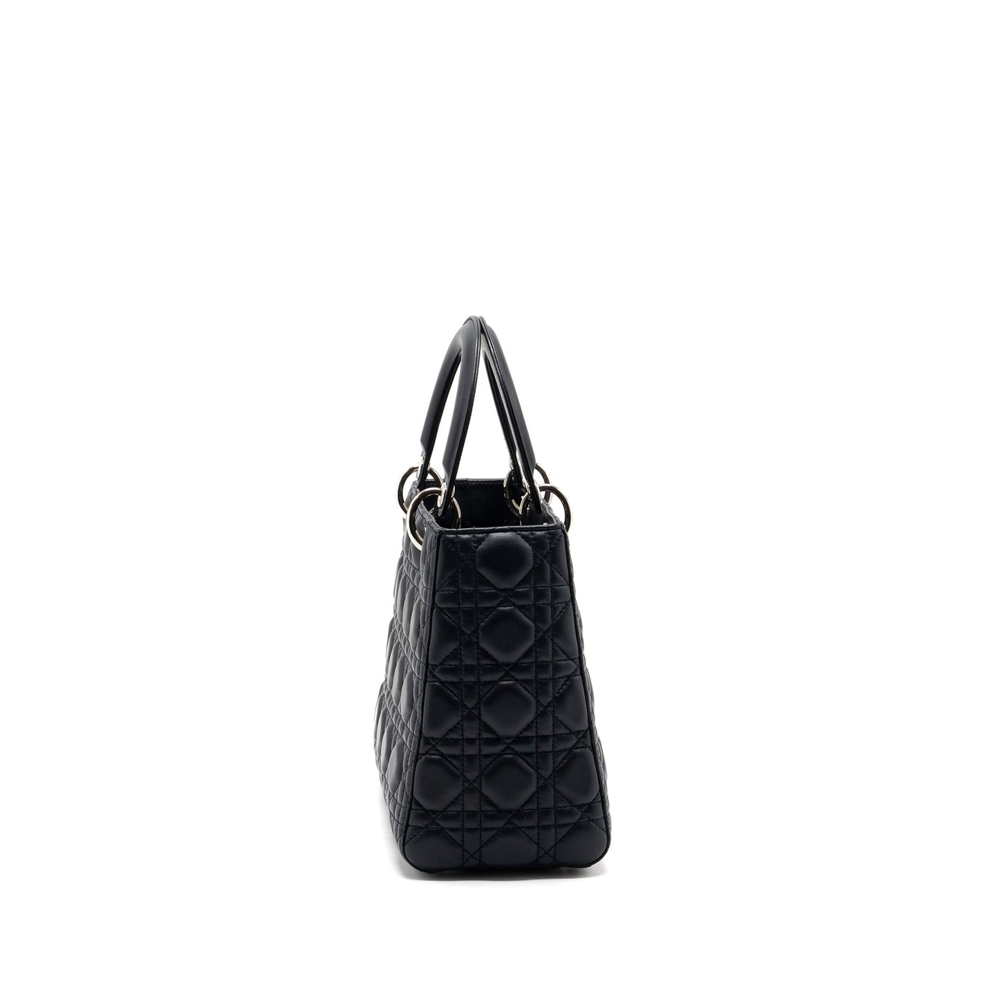 Luxury Dior medium lady Luxury Dior lambskin black SHW