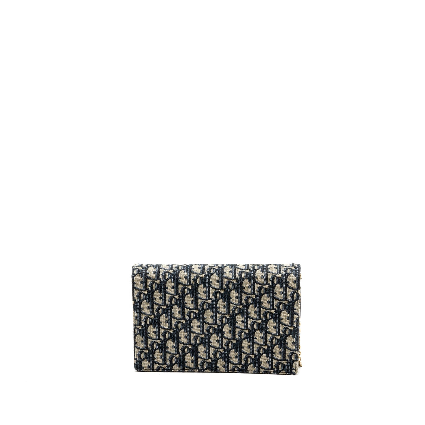 Luxury Dior Saddle Pouch With Chain Luxury Dior Oblique Jacquard blue GHW