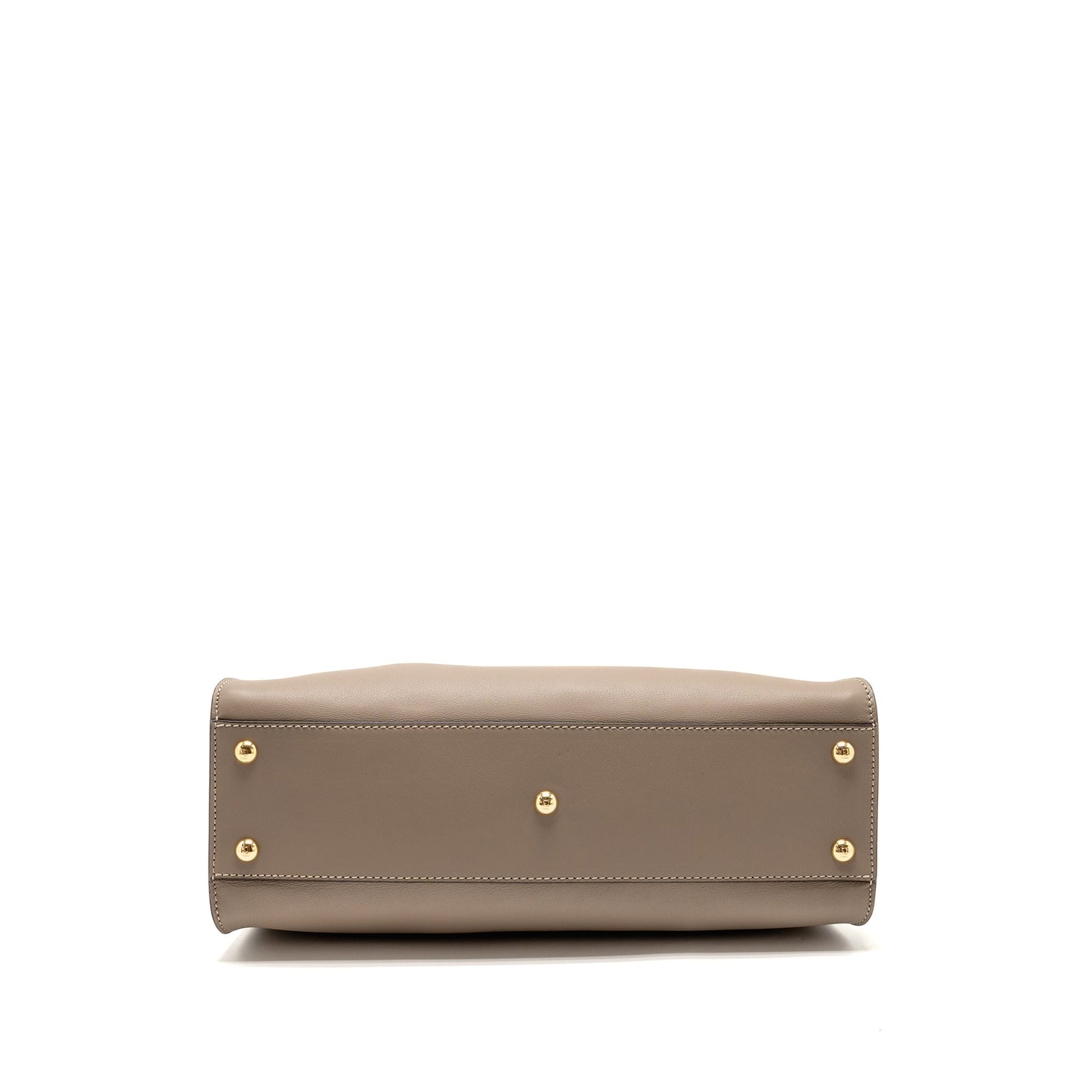 Fendi Medium Peekaboo Bag Calfskin Beige GHW