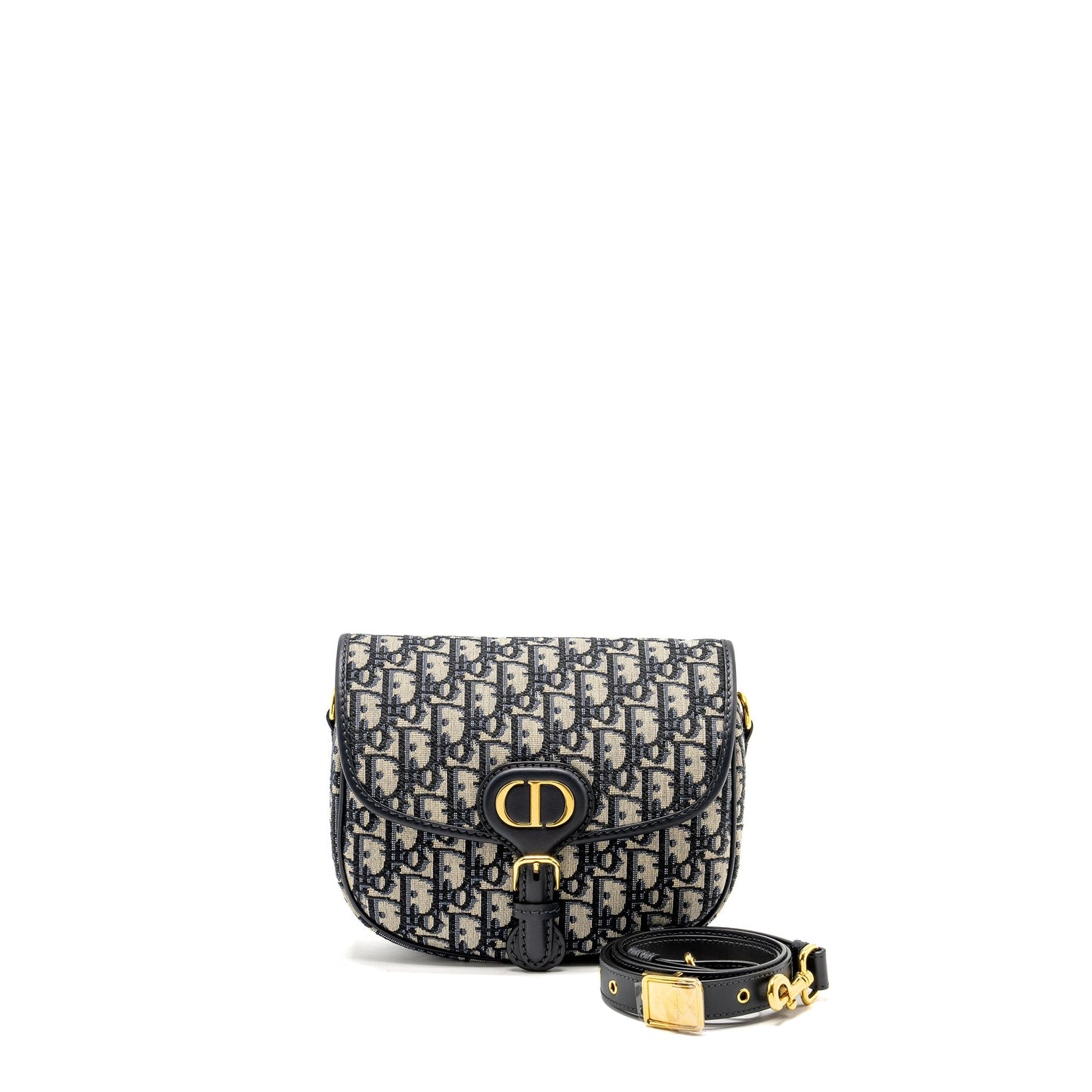 Luxury Dior Medium Bobby Bag Blue Luxury Dior Oblique Jacquard GHW