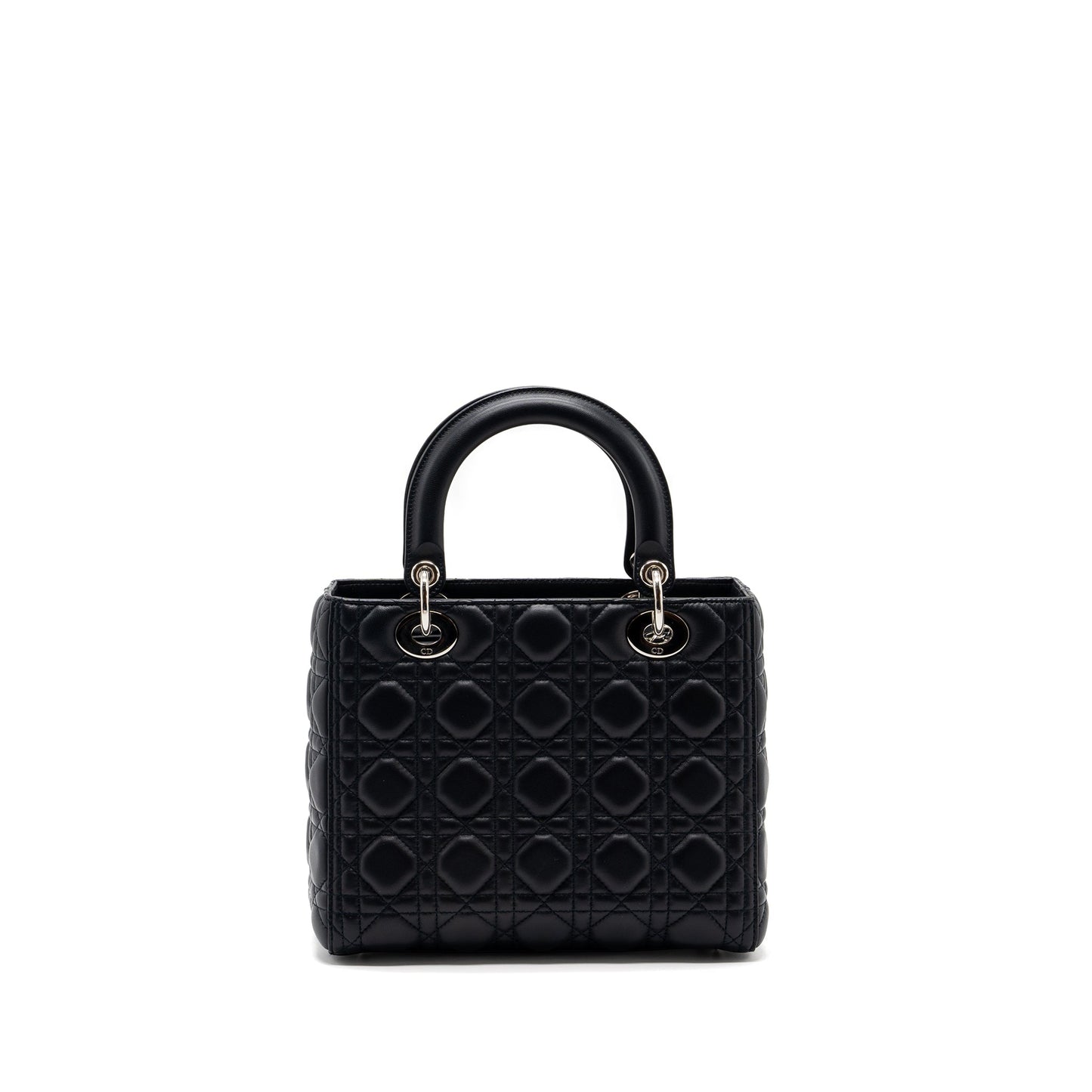 Luxury Dior medium lady Luxury Dior lambskin black SHW