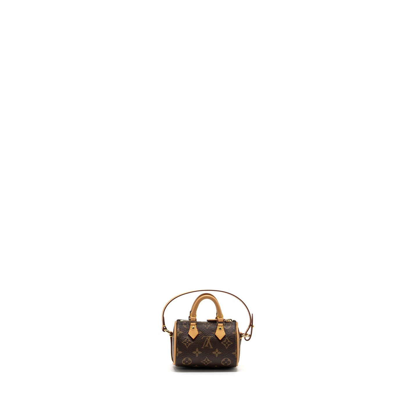 Louis Vuitton speedy bag charm monogram canvas GHW (New Version)