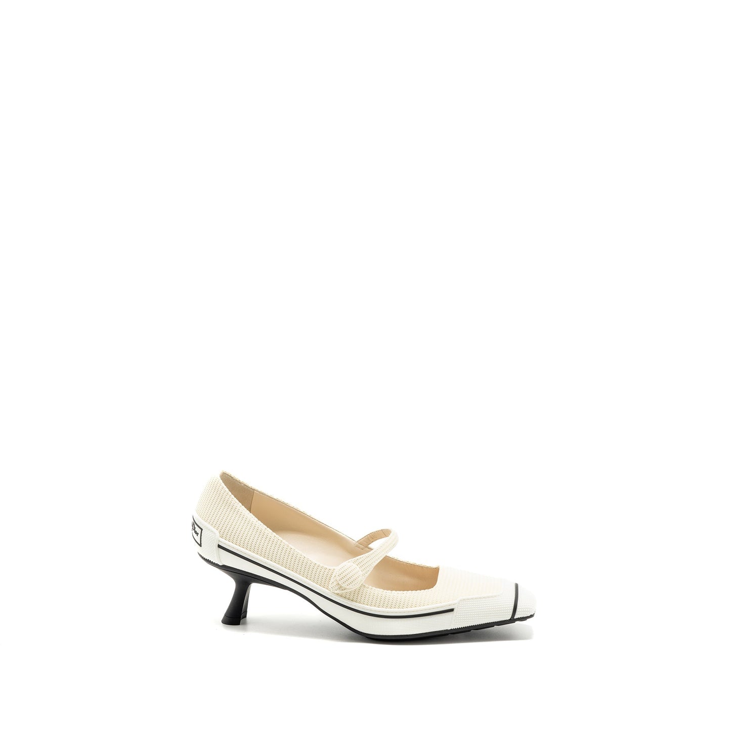 Luxury Dior size 37 pump canvas cream / white