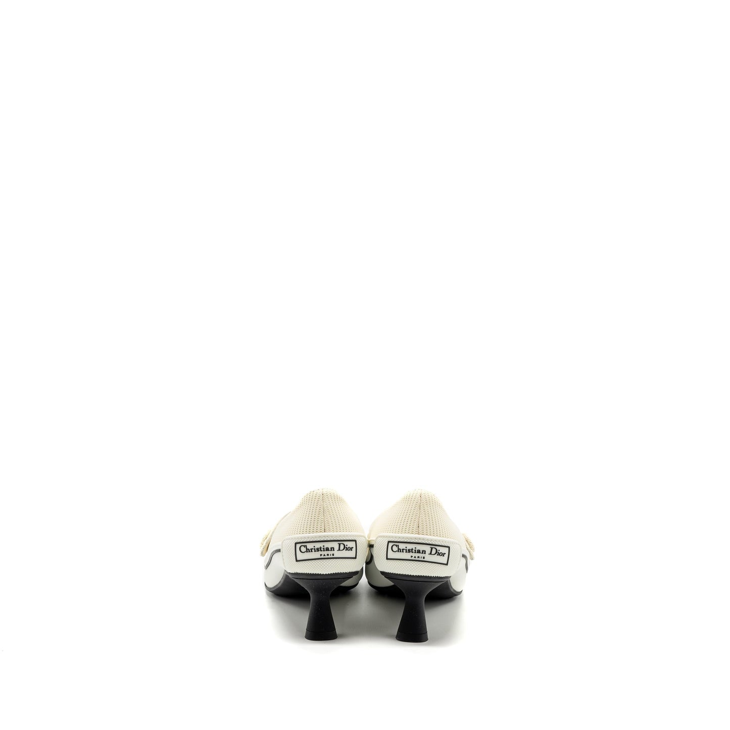 Luxury Dior size 37 pump canvas cream / white