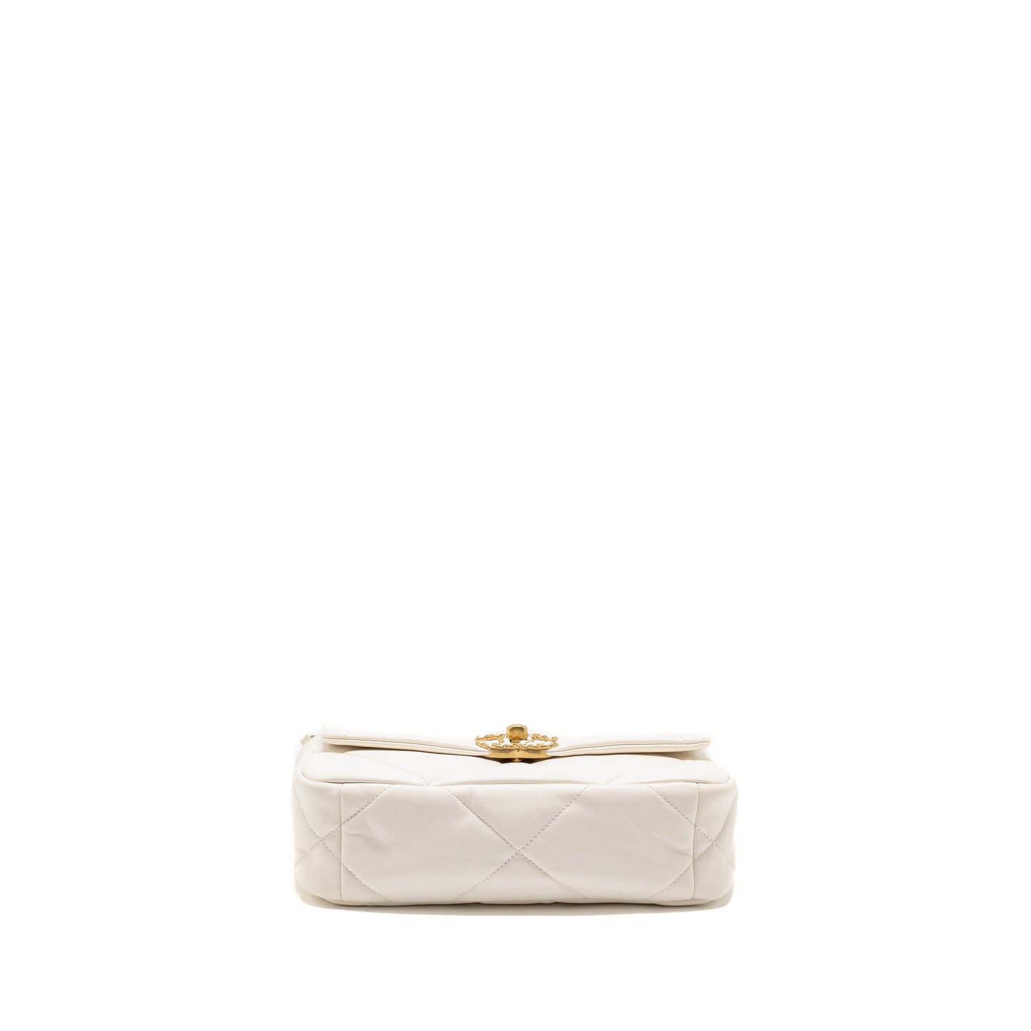 Chanel Small 19 Bag Lambskin White Multicolour Hardware (Microchip)