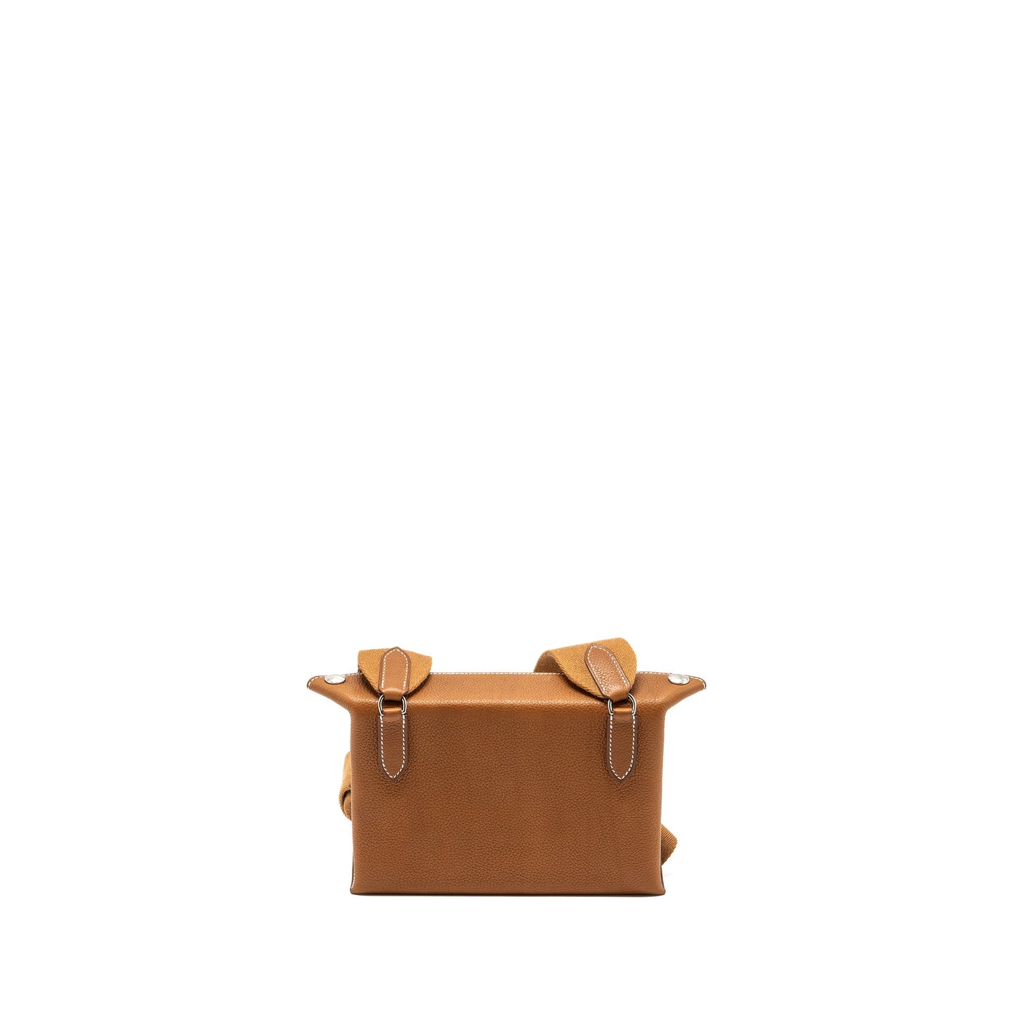 Herems Videpoches Bag Barenia Faubourg fauve SHW stamp B