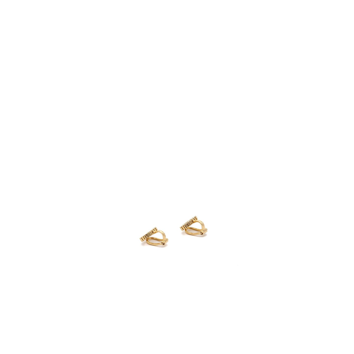 Luxury Dior CD LOGO EAR CLIPs CRYSTAL GHW