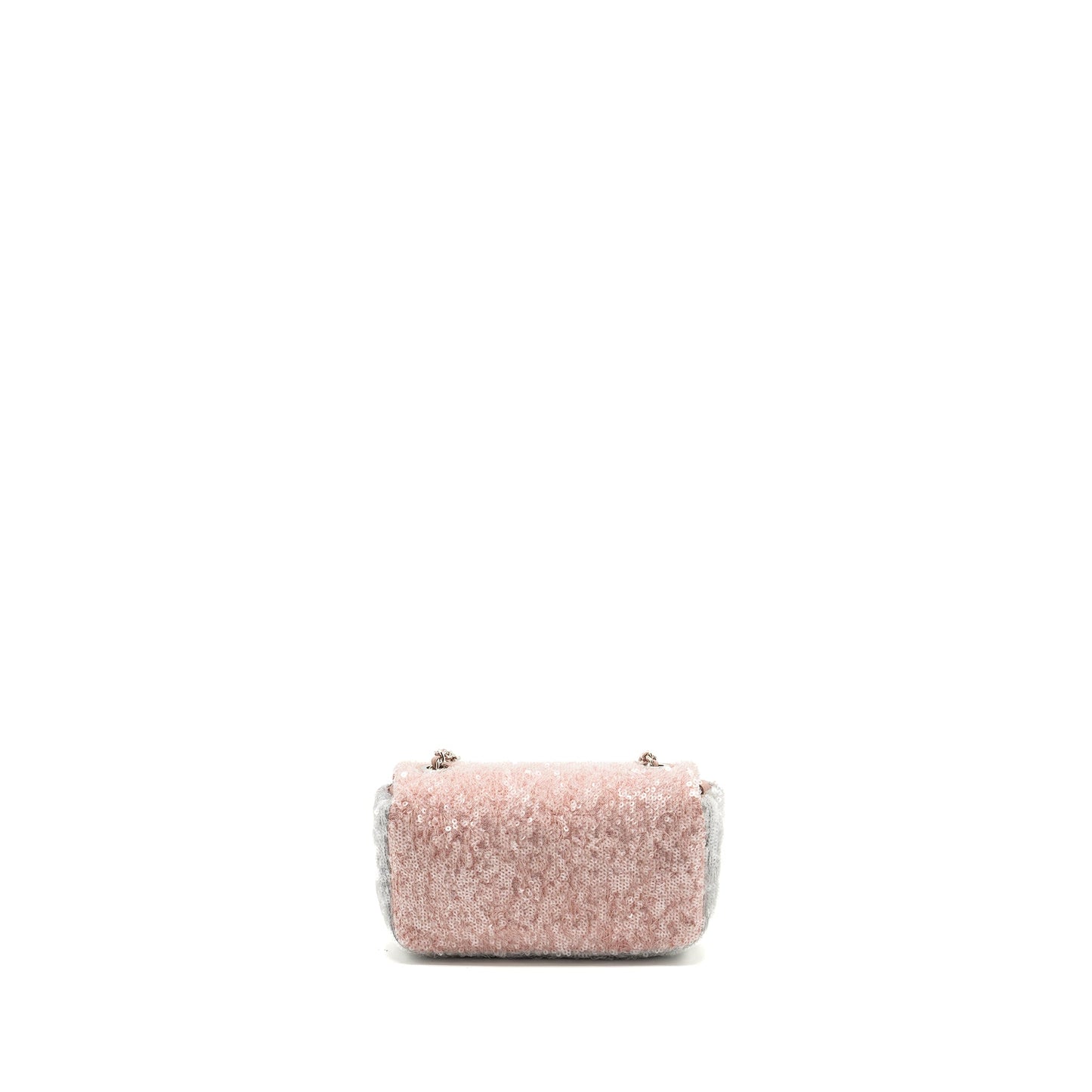 Chanel 18S Mini Waterfall Flap Bag Sequin Pink/Blue/Yellow SHW