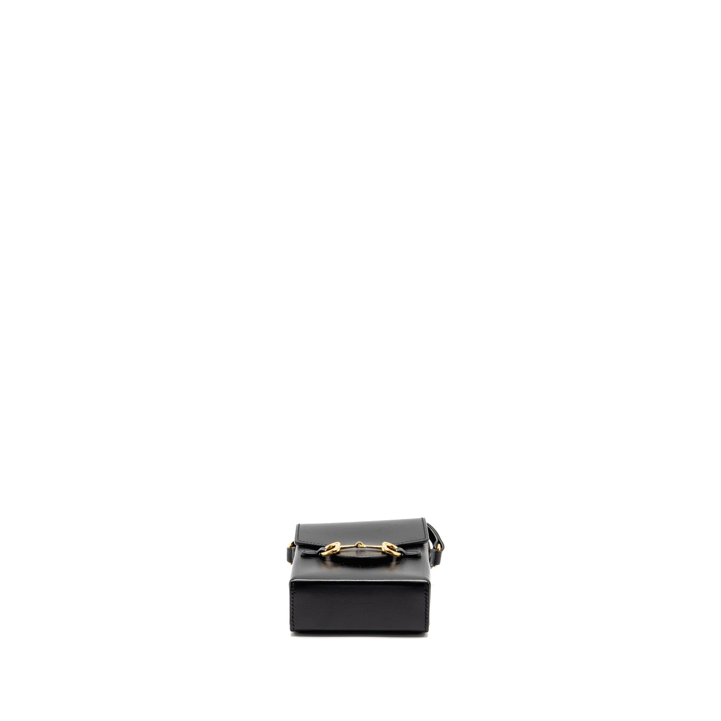 Gucci Horsebit Mini Crossbody Bag Leather Black GHW
