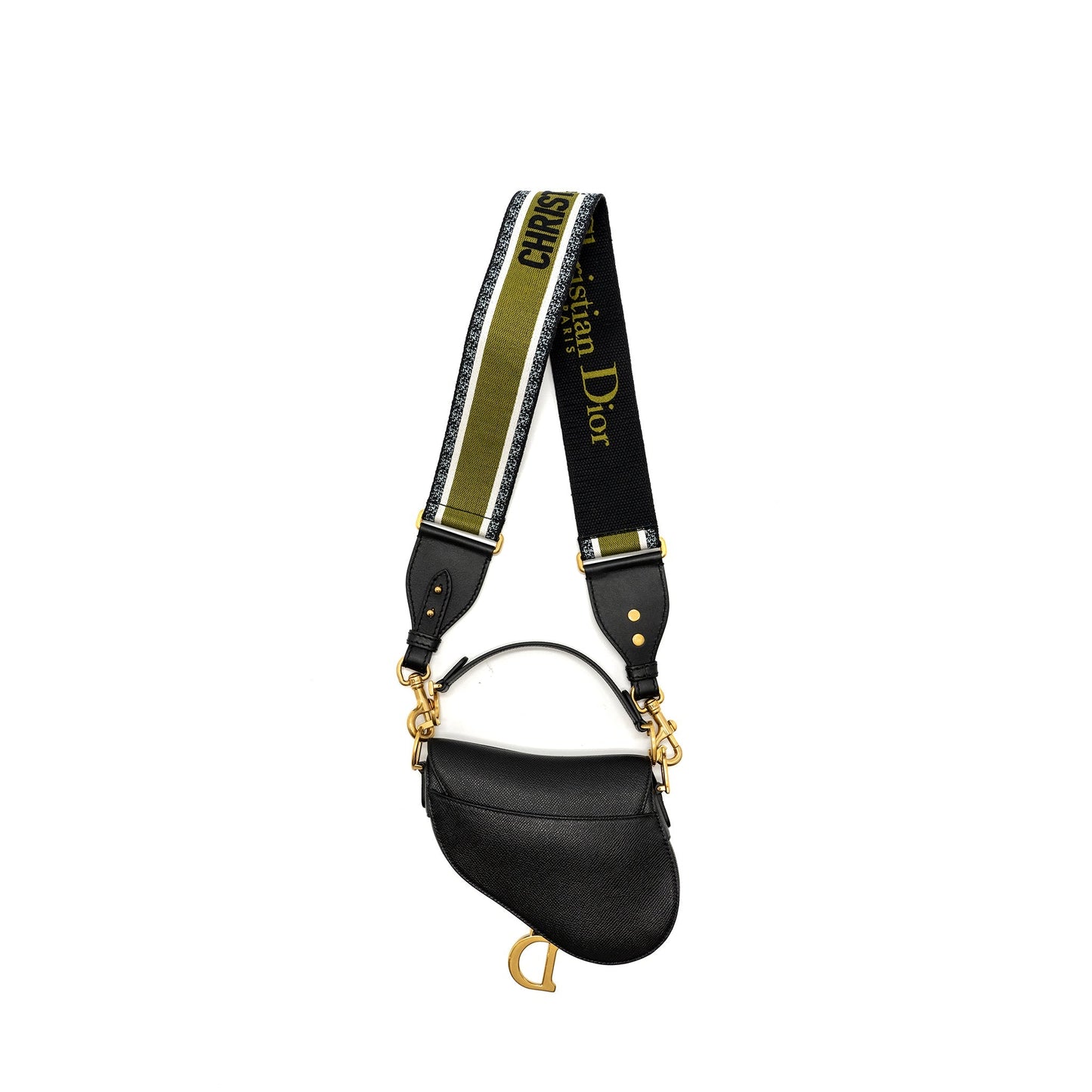 Luxury Dior Mini Saddle Bag Calfskin Black GHW