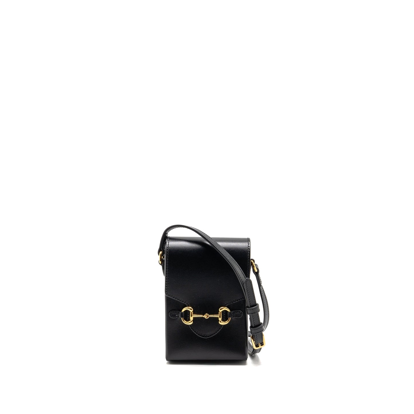 Gucci Horsebit Mini Crossbody Bag Leather Black GHW