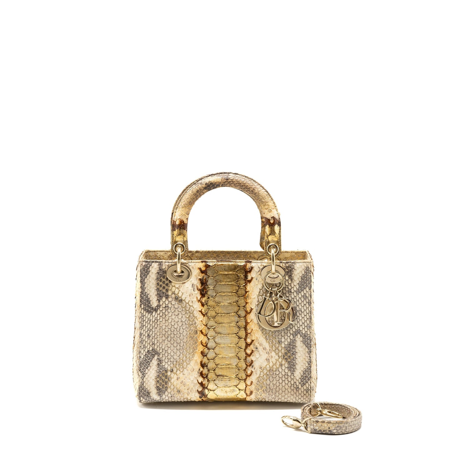 Luxury Dior Medium Lady Luxury Dior Python Multicolour LGHW