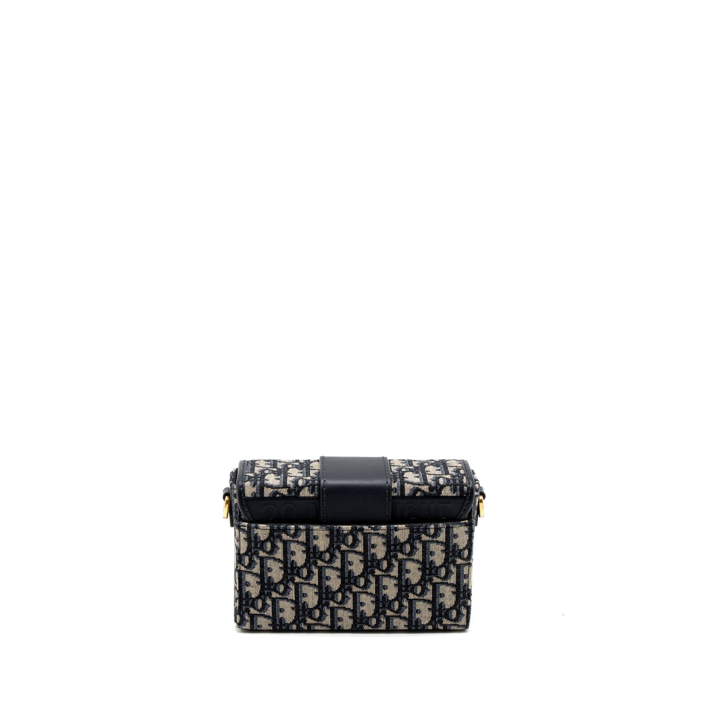 Luxury Dior 30 Montaigne Box Bag Blue Luxury Dior Oblique Jacquard GHW