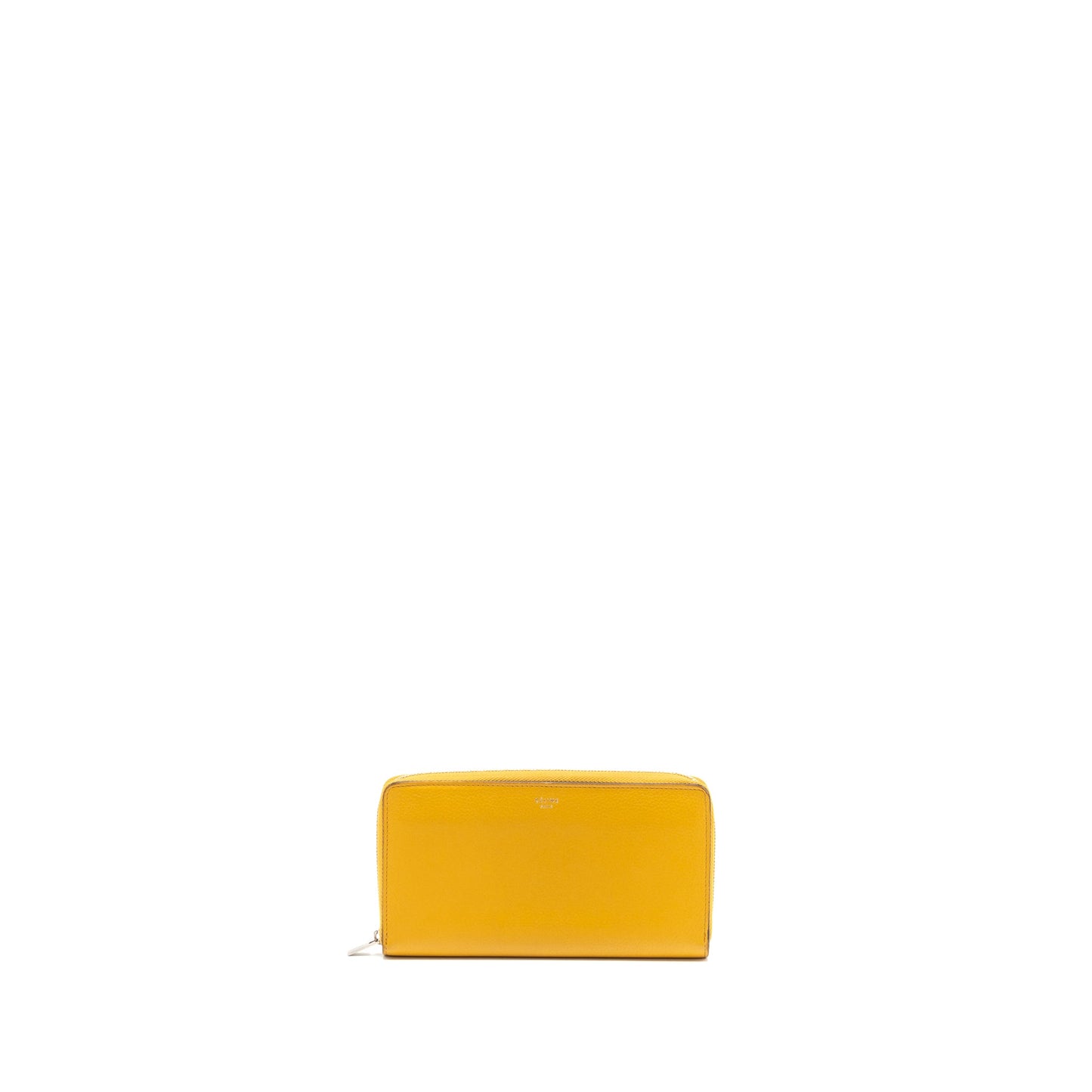 Celine zip long wallet calfskin yellow SHW
