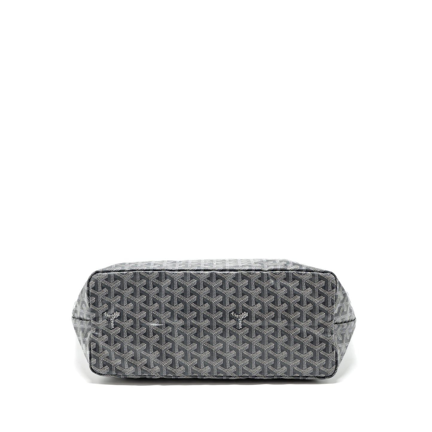 Goyard Saint Louis PM Tote Bag Canvas/ Calfskin Grey SHW