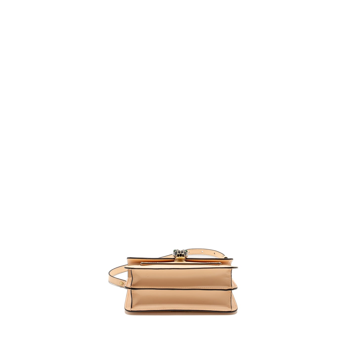 Bvlgari Serpenti Forever Flap Bag Calfskin Peach LGHW